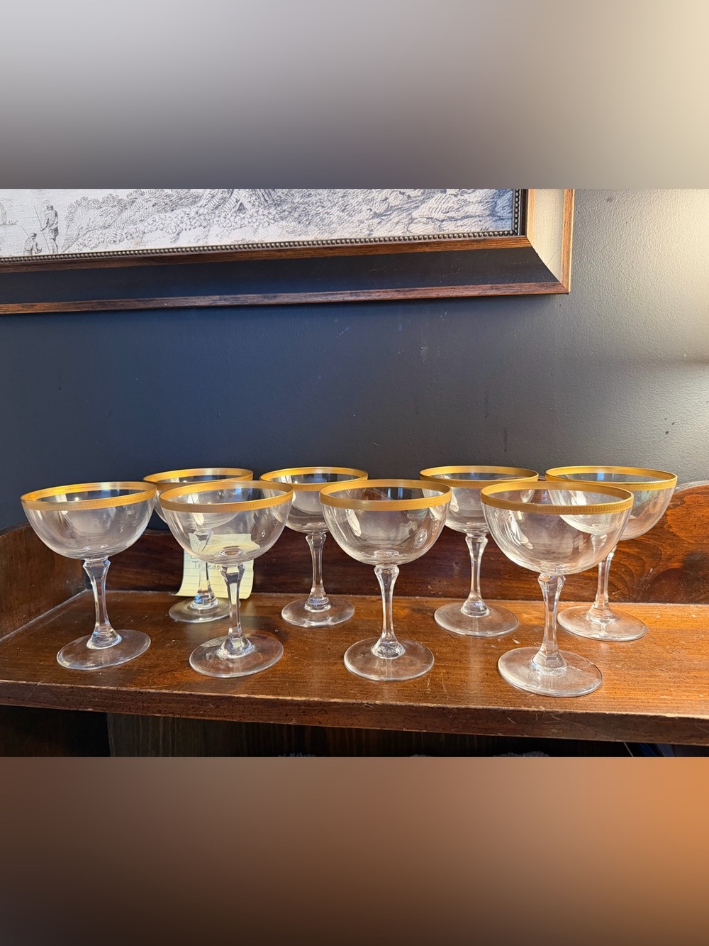 Lenox Gold-Rim tuxedo Glasses